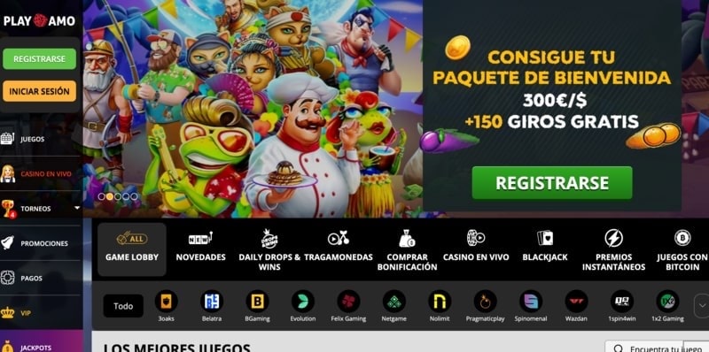 Experimenta la emoción del casino PlayAmo desde la comodidad de tu hogar